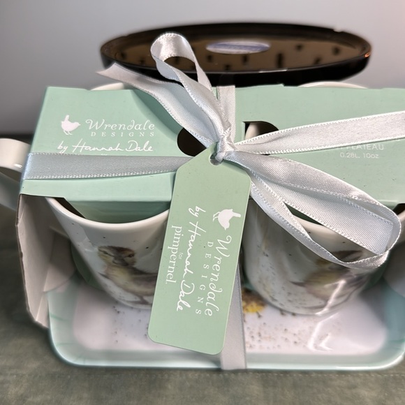 Royal Worcester set of fine bone china mugs with tray - Picture 5 of 5